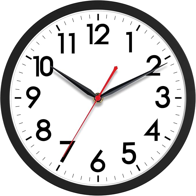 AKCISOT 18 Inch Wall Clock Large Silent Non-Ticking Wall Clocks Battery Operated by Akcisot