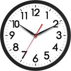 AKCISOT Wall Clock 10 Inch Silent Non-Ticking Modern Clocks Battery Operated by Akcisot