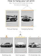 CSLGQGV Car Poster Vintage Racing Car Wall Art Supercar Canvas Prints Painting - Image 4