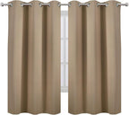 LEMOMO Natural Thermal Blackout Curtains/38 x 63 Inch/Set of 2 Panels Room - Image 2