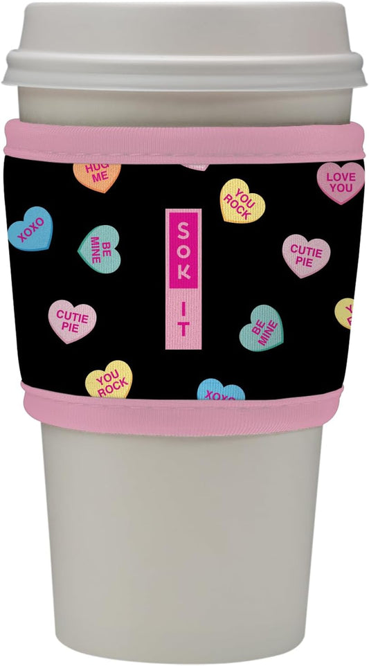 Sok It HotSok Coffee & Tea Reusable Insulated Neoprene Cup Sleeve (Sweet Notes)