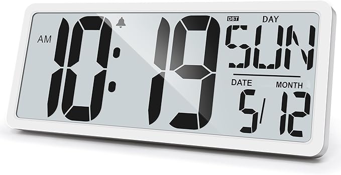 TXL Large Digital Wall Clock by TXL