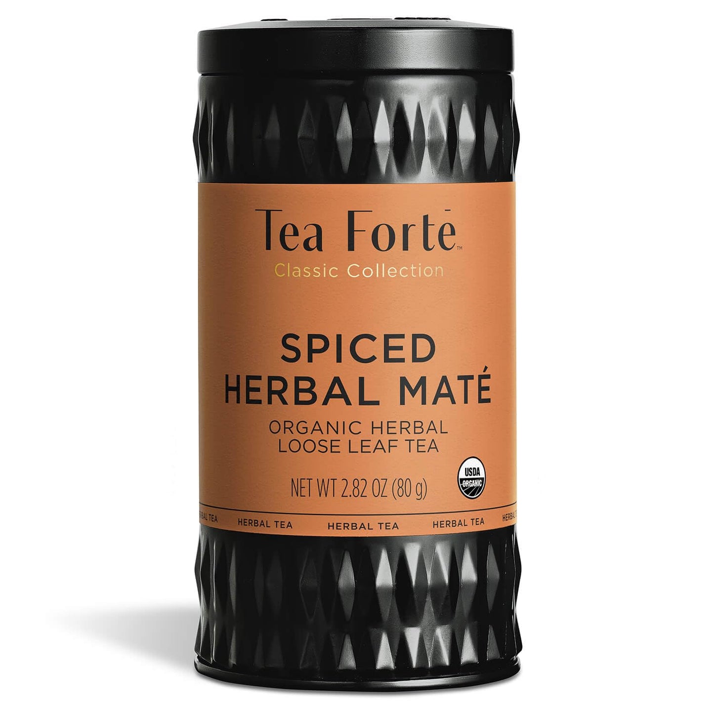 Tea Forte Spiced Herbal Maté Premium Organic Loose Leaf Caffeinated Herbal Tea Blend Canister, Makes 35-50 Cups