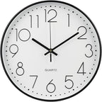 Wall Clock Non-Ticking Silent Modern Simple Style Round Decor Clock by BAKBRAND