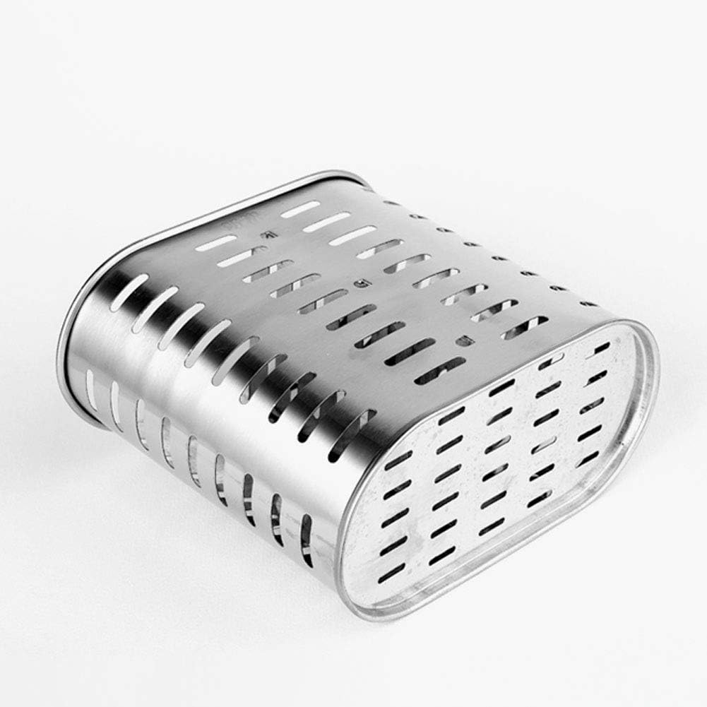 Self Adhesive 2 Compartments Mesh Utensil Drying Rack/Chopsticks/Spoon/Fork/Knife Drainer Basket Flatware Storage Drainer, 304 Stainless Steel