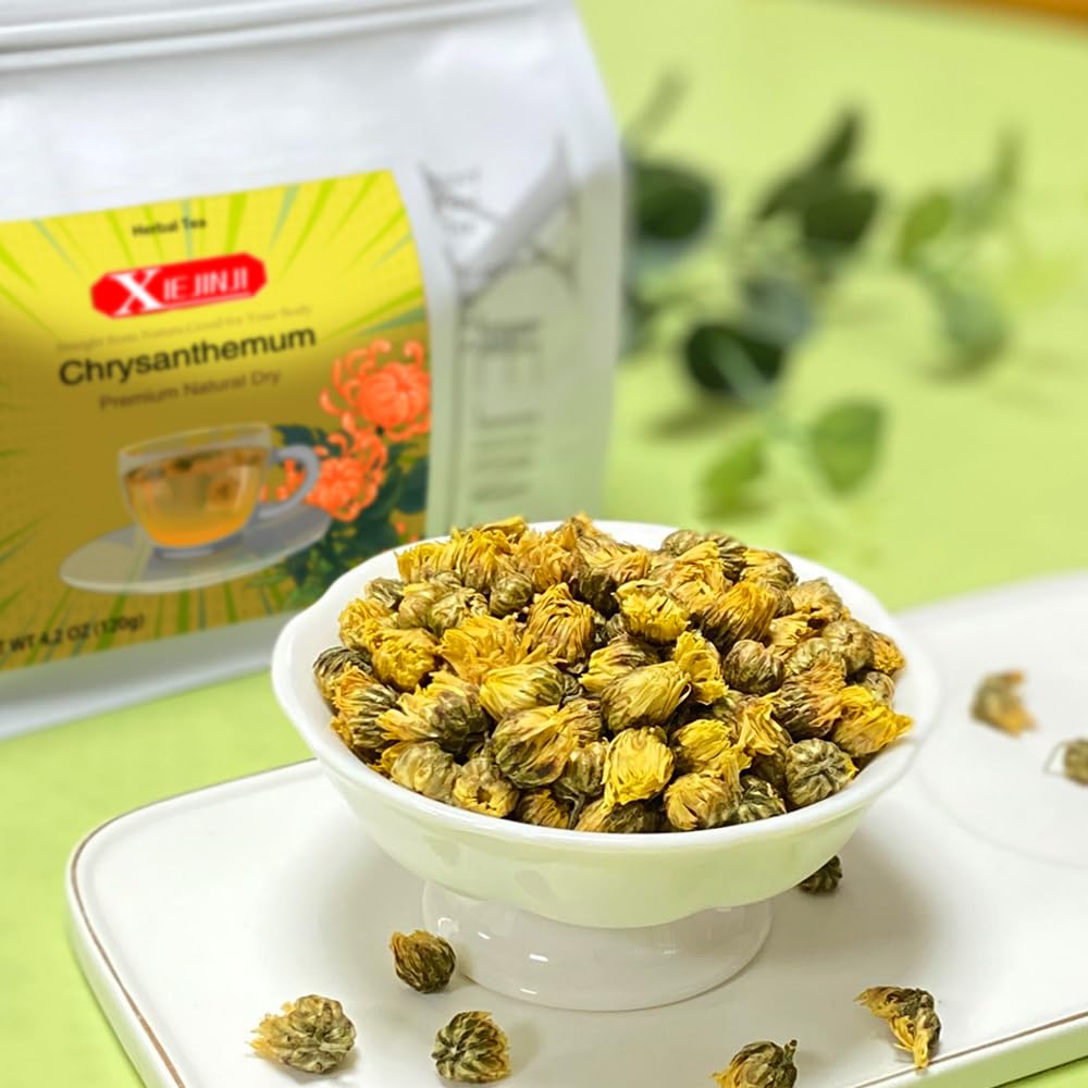 Chrysanthemum Tea - 100% Pure Premium Natural Dried Fetal Chrysanthemum(4.2oz/120g), Caffeine-Free, Non-GMO