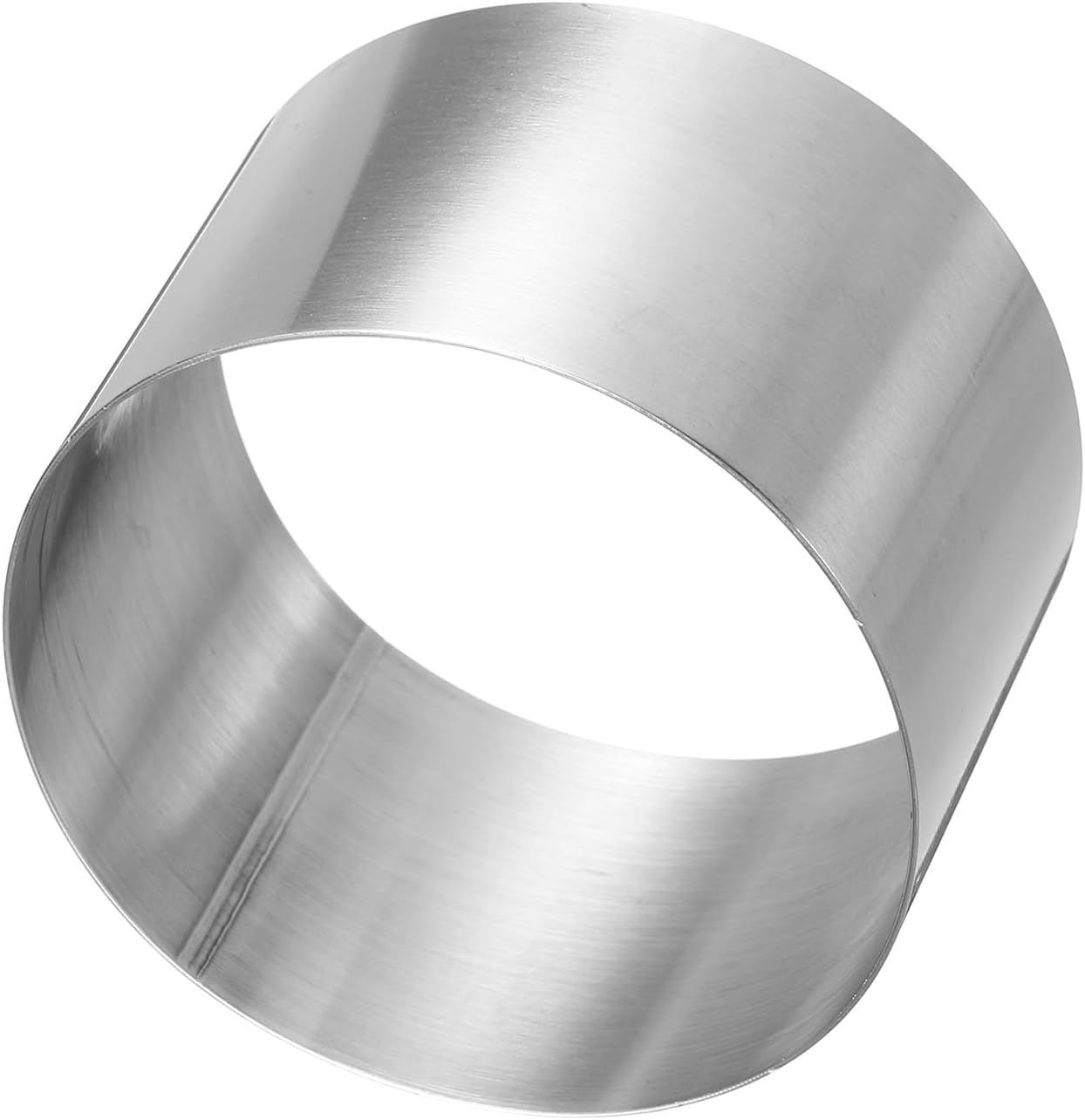 HARFINGTON Round Cake Ring 3.14 x 2 Inch Seamless Stainless Steel Pastry Mousse Dessert Ring Mirror Coating for Baking Cooking Making Tool