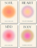 NCYEL 4 colorful abstract halo posters angel number positive energy by NCYEL