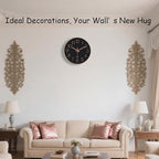 Wall Clock, Silent Wall Clocks Battery Operated 10 Inch- Modern Non Ticking - Image 2