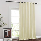 NICETOWN Room Divider Curtain 132 Inches Long, Wide Blackout Sliding Door by NICETOWN