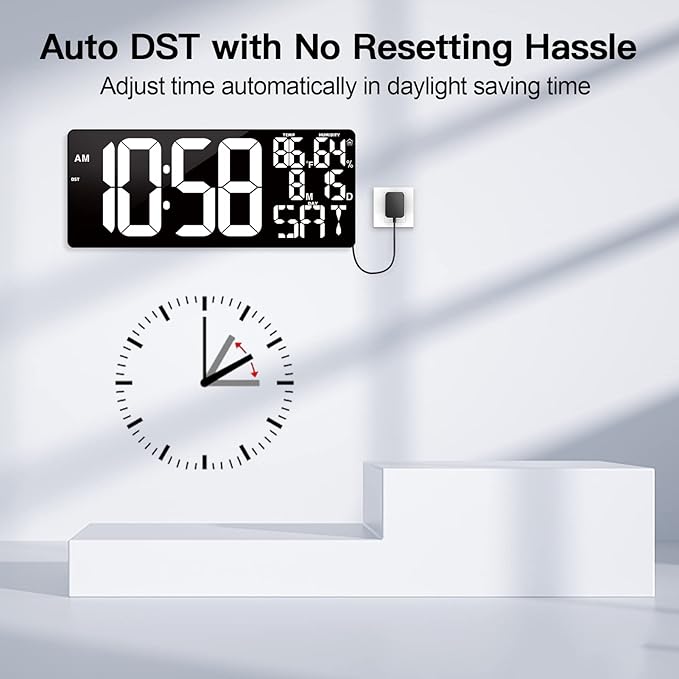18 Inch Oversized Digital Wall Clock - Image 4
