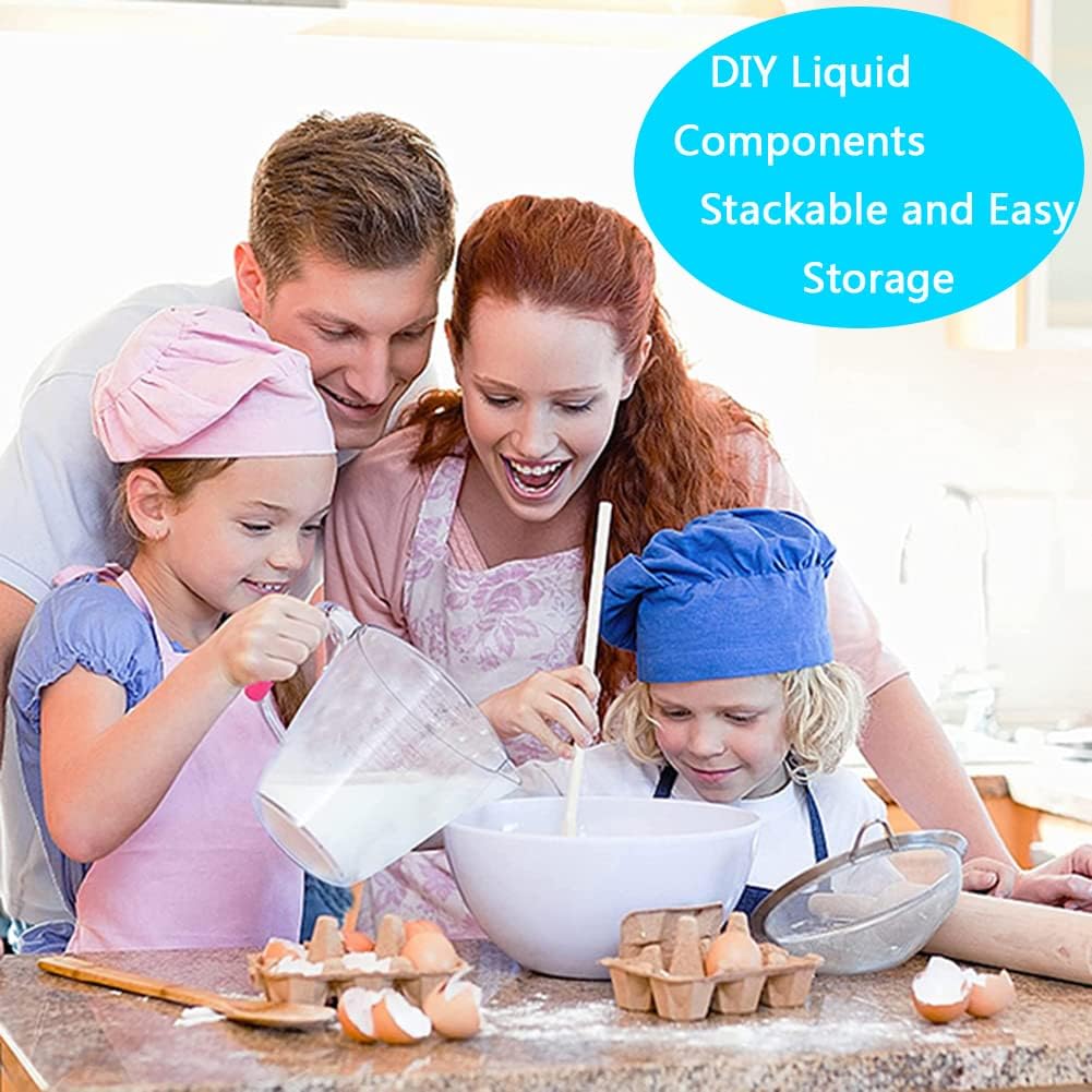 20-Piece Measuring Cups and Spoons Set, Nesting Stainless Steel Measuring Cups Spoons with Plastic Measuring Cup for Dry and Liquid Ingredients, Kitchen Cooking & Baking Gadgets