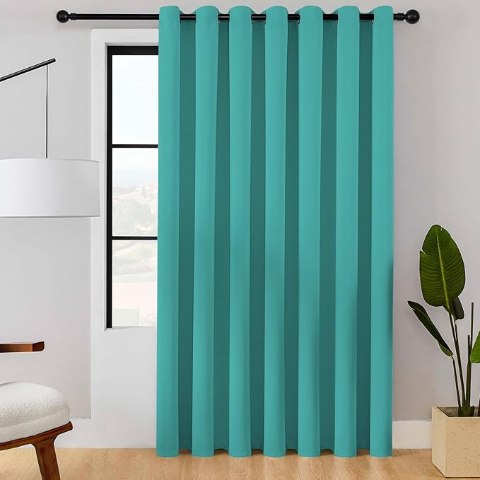 ChrisDowa Room Divider Curtain 120 Inches Long, Wide Blackout Sliding Door by ChrisDowa