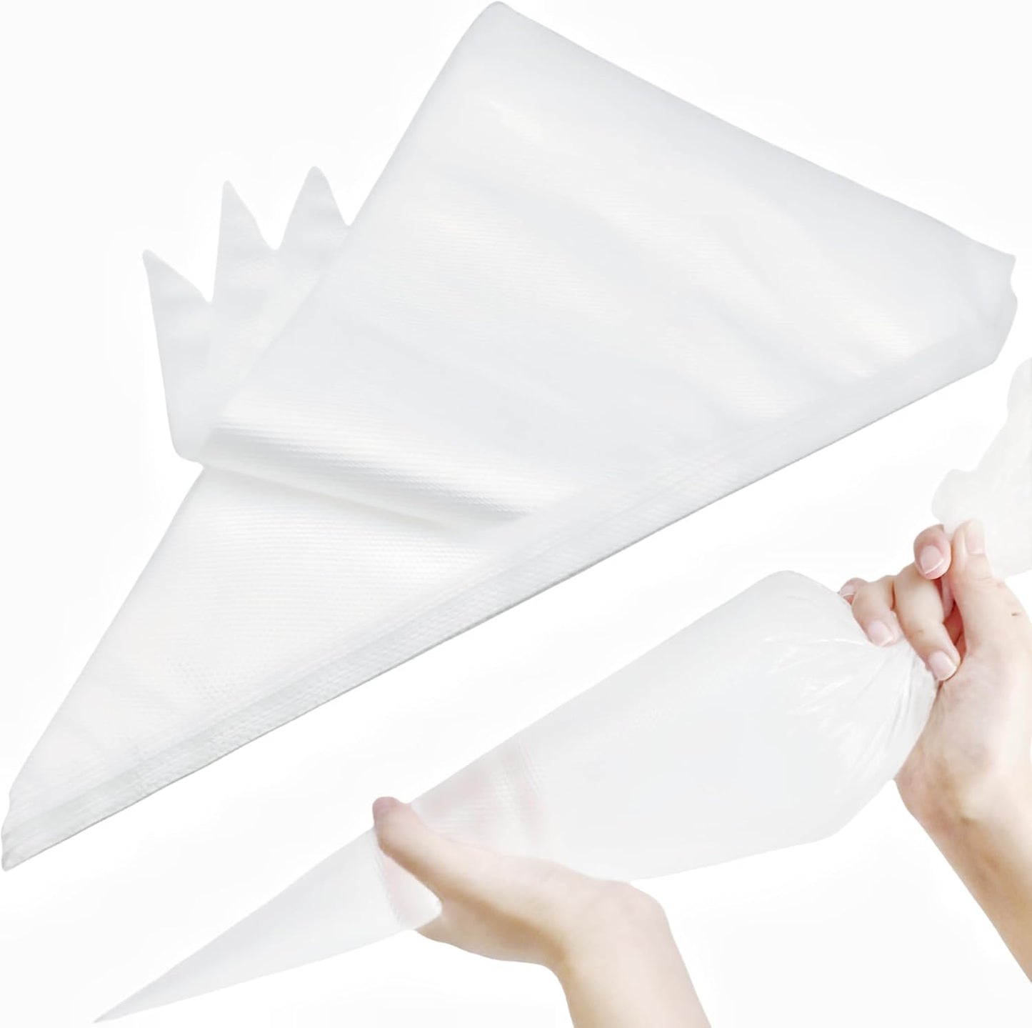 21 Inch Extra Large Piping Bags,100 Pack Disposable Pastry Bags,Thick Anti-Burst Icing Piping Pastry Bags For Frosting Decorating Cake Cupcake Cookie (21 Inch-100 Pack)