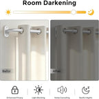 Curtain Rods 36-120 Inch, 1 Inch Adjustable Long Heavy Duty Room Darkening - Image 3