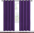 NICETOWN Purple Blackout Curtains 78 inches Long, Niose Reducing and Thermal - Image 2