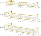 Amaoot Floating Shelves Set of 3, Home Wood Wall Shelf, Farmhouse Shelf - Image 3
