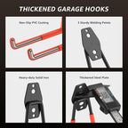 40 Pack Garage Hooks, Heavy Duty Steel Wall Mount Utility Hangers - Image 4