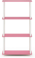 Furinno Turn-N-Tube 4-Tier Multipurpose Shelf Display Rack, Round Tubes - Image 8