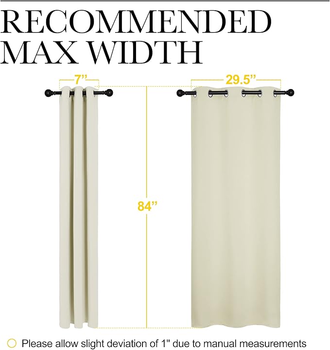 NICETOWN Blackout Curtains for Bedroom, Thermal Insulated Curtains & Drapes - Image 6