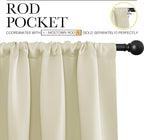 NICETOWN Beige Blackout Curtains - Image 3