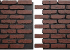 EverStone Aged Brick Faux Brick Panel, 46 7/8"W x 27"H x 1 1/4"D, Heath Color - Image 8