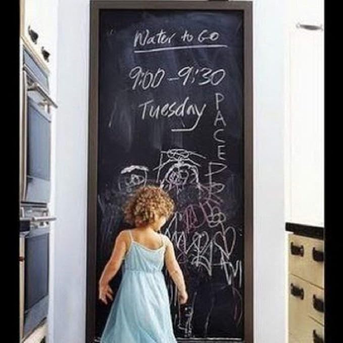 Chalkboard Wall Sticker 2 Rolls 18" x 79" Wallpaper Peel and Stick Chalk Board - Image 4