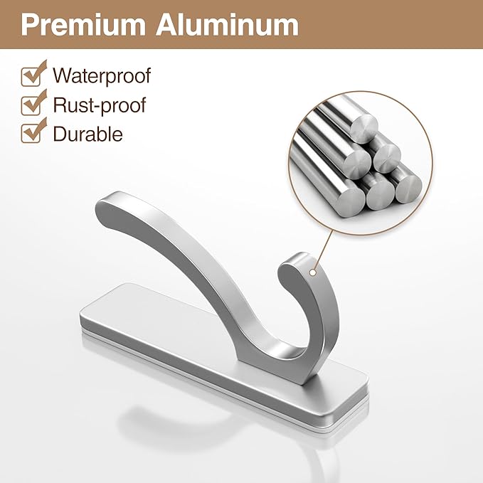 pickpiff Adhesive Wall Hooks for Towels - Image 2