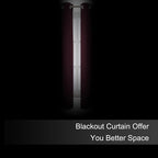 LEMOMO Blackout Curtains 52 x 45 inch/Burgundy Red Curtains Set of 2 - Image 3