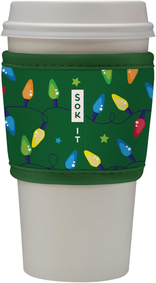 Sok It HotSok Coffee & Tea Reusable Insulated Neoprene Cup Sleeve (Get Lit)