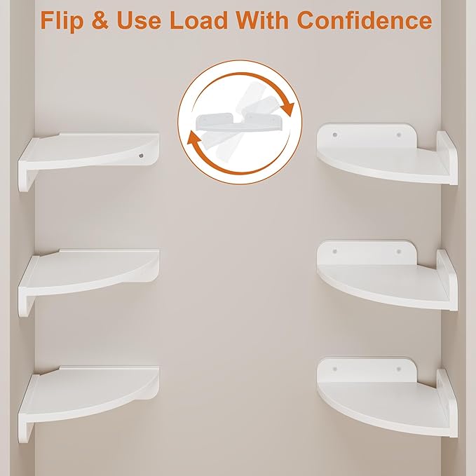 YAOHUOO Corner Shelf Wall Mounted - Image 6