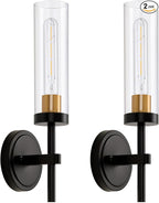 Hardwired Wall Sconces Set of Two, Modern Farmhouse Wall Mount Lights by SANTOSTOCK