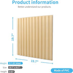 Art3d Slat Wall Panel, 3D Fluted Textured Panel 12-Tile 19.7 x 19.7in. - Image 4