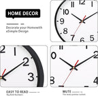 Wall Clocks Battery Operated 12 inch Modern Wall Clock, Silent Non Ticking Wall - Image 3