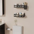 PUSDON 5-in-1 Wide Wall Mount Wrapped Mesh Kitchen Organizer & Shower Caddy Kit - Image 7
