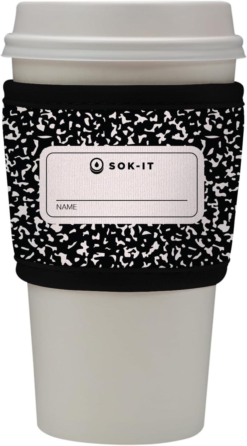 Sok It HotSok Coffee & Tea Reusable Insulated Neoprene Cup Sleeve (Compose Yourself)