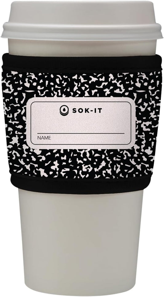 Sok It HotSok Coffee & Tea Reusable Insulated Neoprene Cup Sleeve (Compose Yourself)