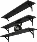 WOPITUES Floating Shelves for Wall 32″W x 8″D, Long Wall Mounted Shelves Set of by WOPITUESOfficial