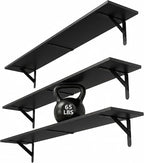 WOPITUES Floating Shelves for Wall 32″W x 8″D, Long Wall Mounted Shelves Set of by WOPITUESOfficial