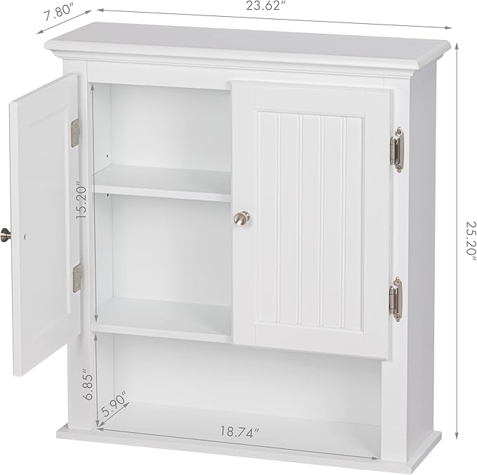 UTEX Bathroom Wall Cabinet, Bathroom Medicine Cabinet - Image 3