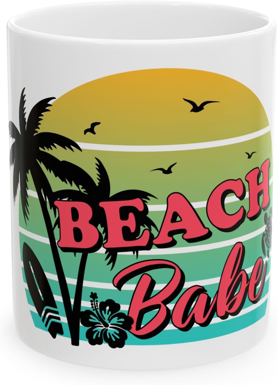 11 OZ Novelty Coffee Mugs - Christmas Gift (Beach Babe Theme)