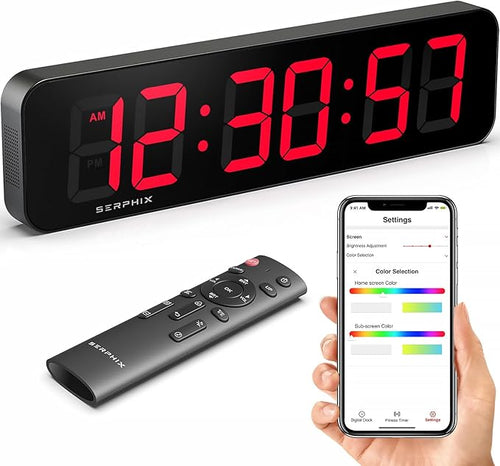 15.2" Large Digital Wall Clock by SERPHIX