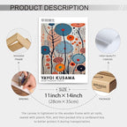 Yayoi Kusama Framed Wall Art 11x14in Vintage Japanese Painting Posters Tokyo - Image 2