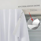 Thermal Blackout Curtains with Self-Adhesive Tape, No Rod No Drill Easy Install - Image 7