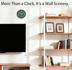 Wall Clock, 8 Inch Wall Clocks Battery Operated, Modern Non Ticking Silent - Image 2