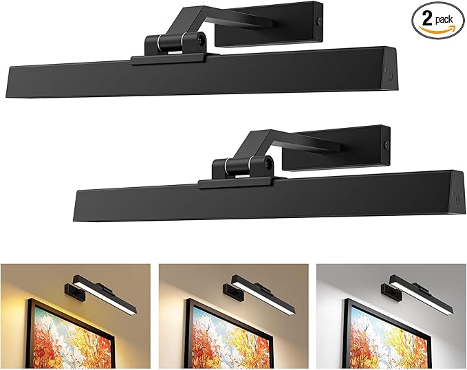 Afyuol Picture Lights for Wall, Battery Operated Gallery Light 16in for by Afyuol