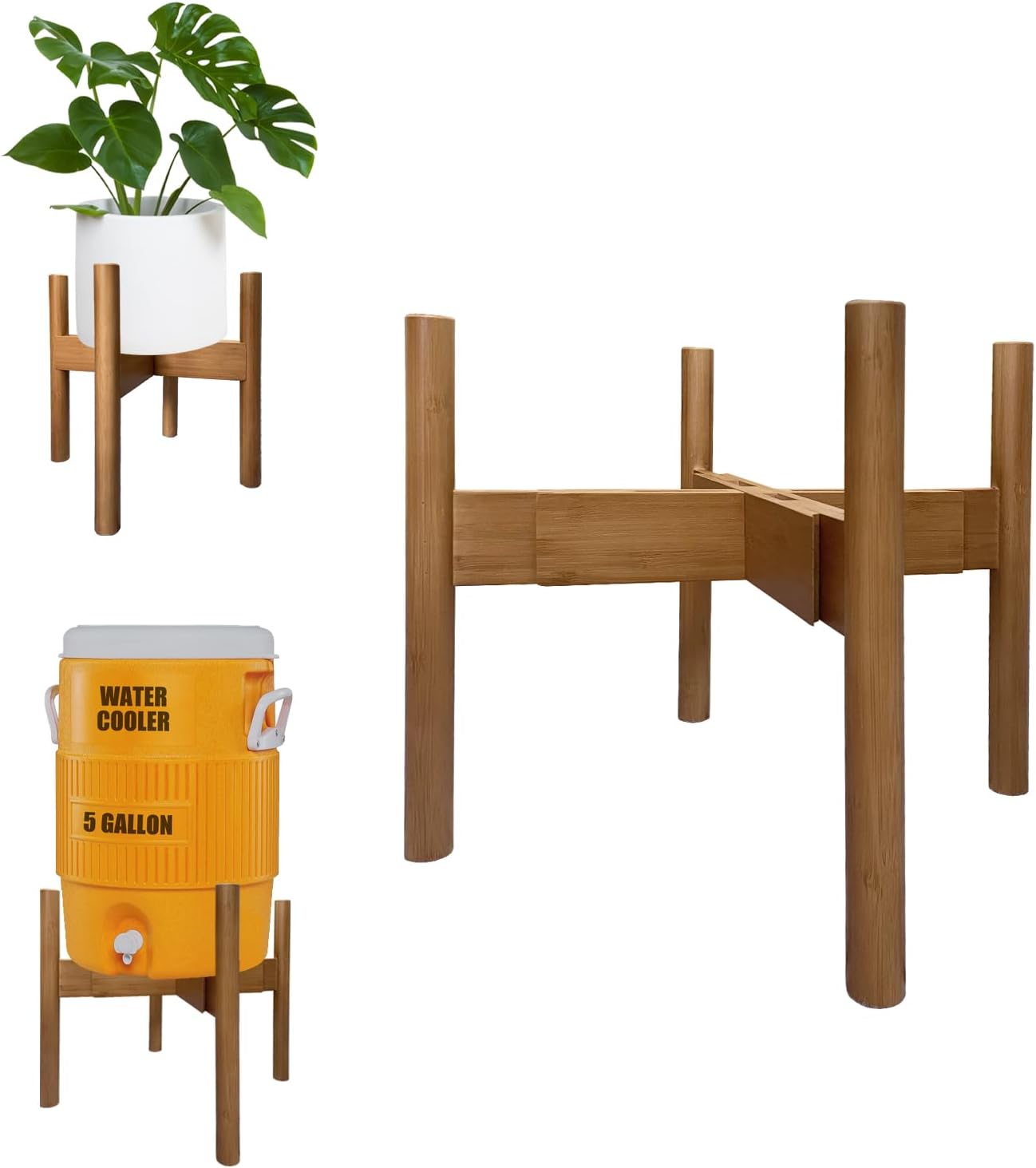 Adjustable Drink Dispenser Holder (9-14.5 Inch), Water Dispenser Stand - Fit Water Cooler, 3-5 Gallon Water Jug Jar Container, Beverage Dispenser, Water Filter Bottle, Water Crock Dispenser Countertop