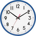 HZDHCLH Wall Clock Blue, Silent Wall Clocks Battery Operated 8 Inch Modern Non by HZDHCLH