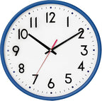 HZDHCLH Wall Clock Blue, Silent Wall Clocks Battery Operated 12 Inch Modern Non by HZDHCLH