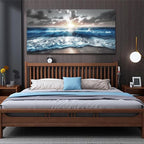 hyidecorart Large Wall Art For Living Room Modern Wall Decor For Office Blue - Image 4
